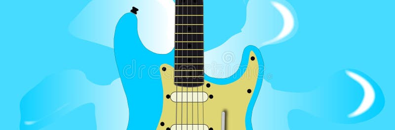 Skarp guitarbakgrund stock illustrationer
