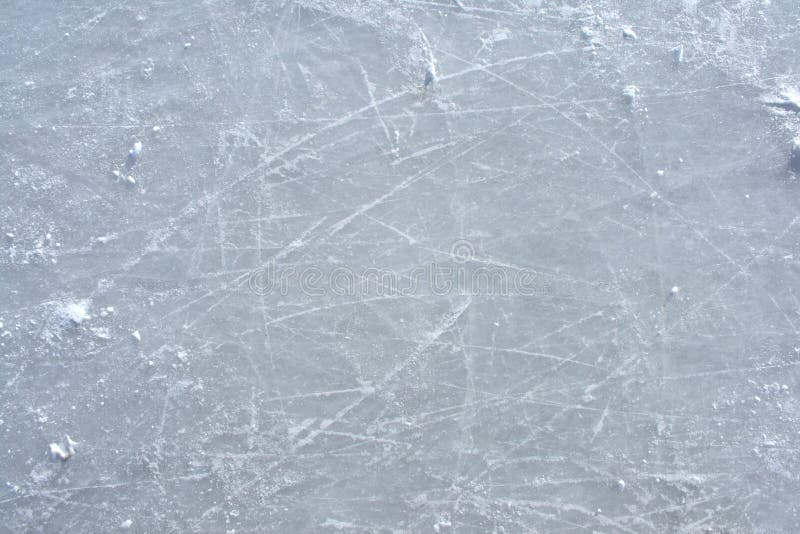 Superficie de externo Pista de hielo patinar marcas.