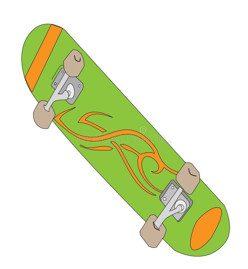 Skateboard royaltyfri illustrationer