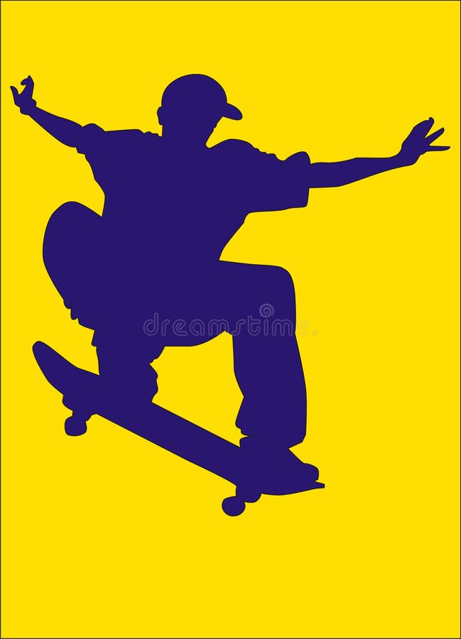 Skateboard stock illustrationer