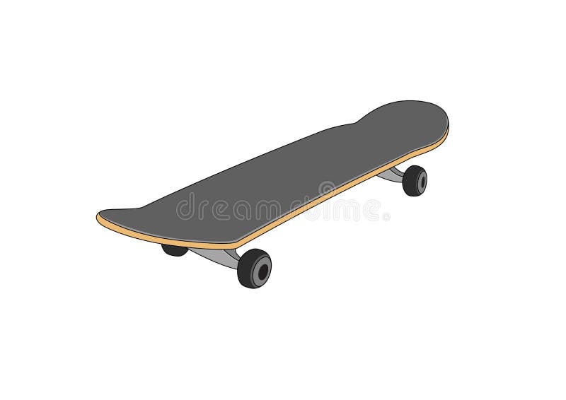 Skateboard royaltyfri illustrationer