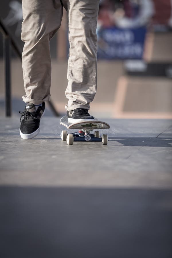 Skateboard in skate park editorial stock photo. Image of active - 89710283