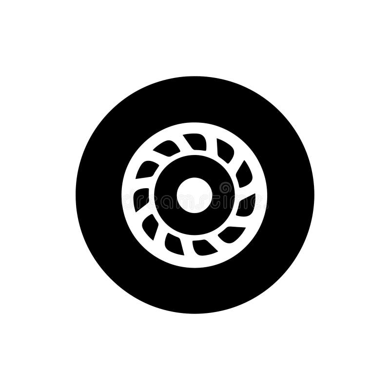 Skateboard Wheel Icon stock vector. Illustration of symbol 296706919