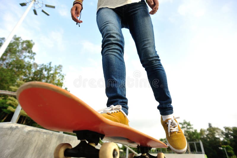 Skateboarder Legs Skateboarding Stock Photo Image of athletic, action