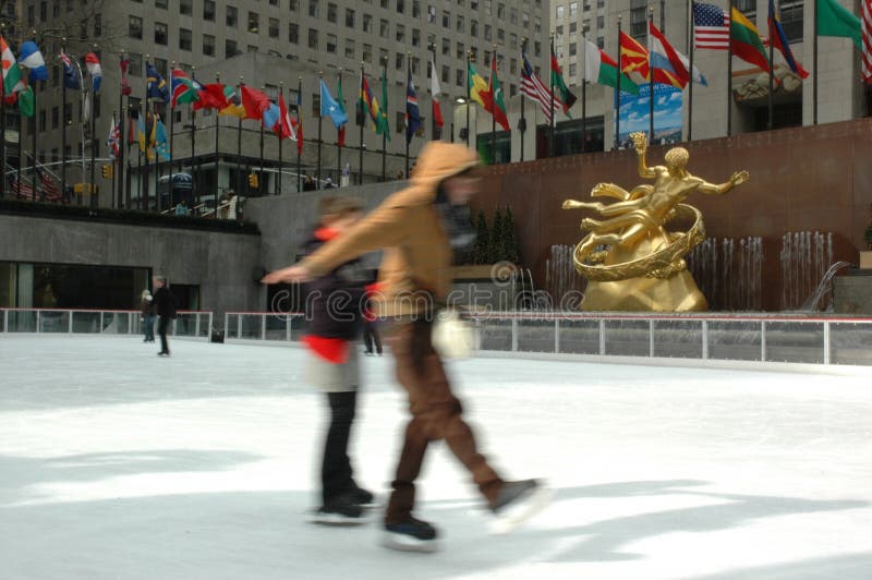 Skaters in New York City. Skaters in New York City