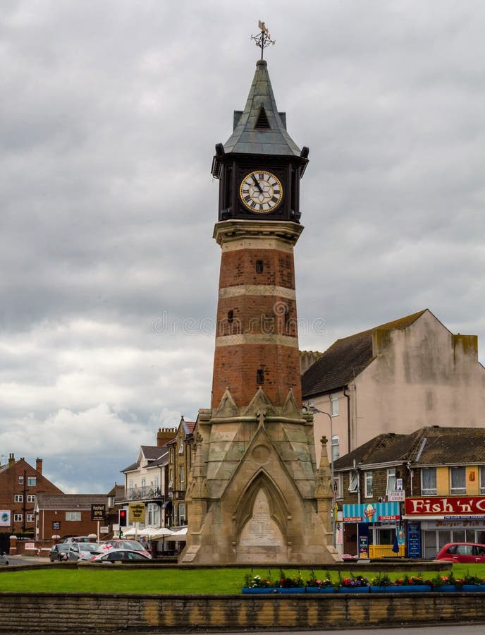 Skegness Clock Tower editorial photo. Image of coast 188548476