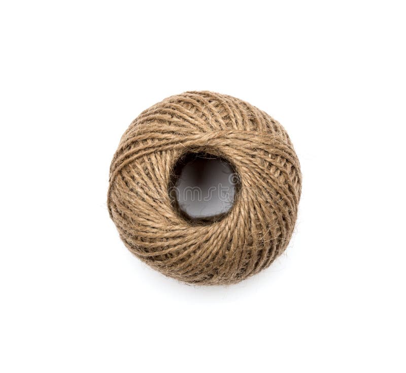 Skein of jute twine stock image. Image of ball, packaging - 43209951