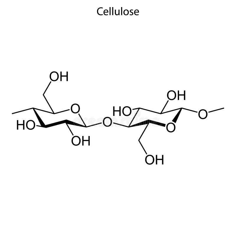 Structuurformule van een chemische molecuul vector illustratie