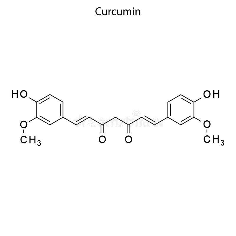 Chemical Structure Curcumin Stock Illustrations 54 Chemical Structure
