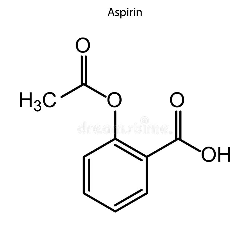 Structuurformule van een chemisch element vector illustratie