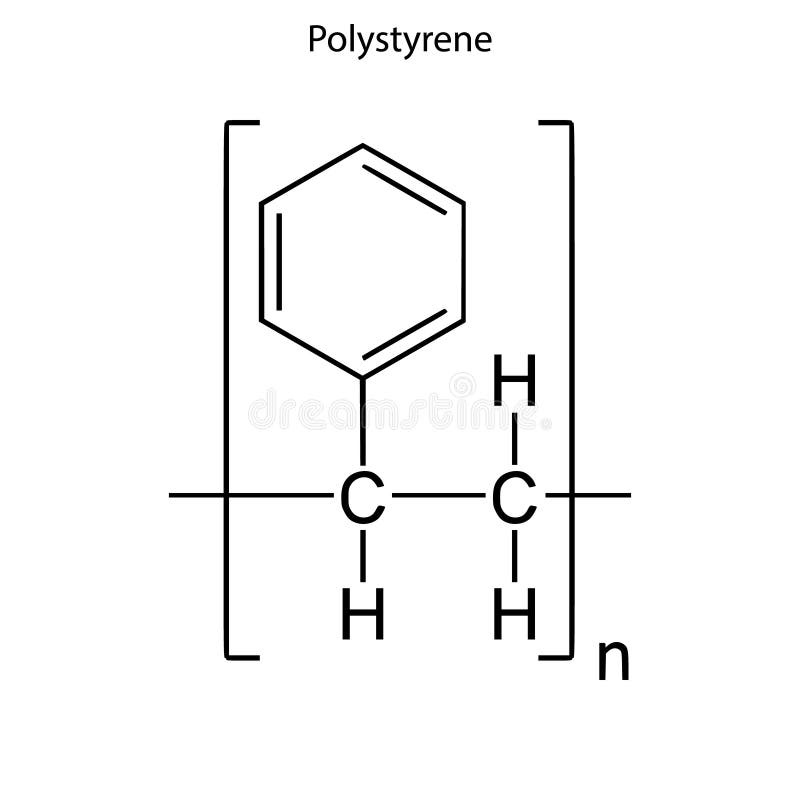 Structuurformule van een chemisch element royalty-vrije illustratie