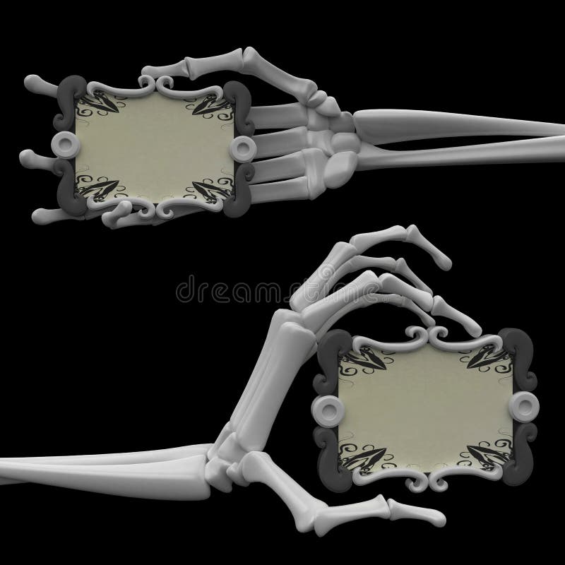 3d skeletal arms, over white. 3d skeletal arms, over white