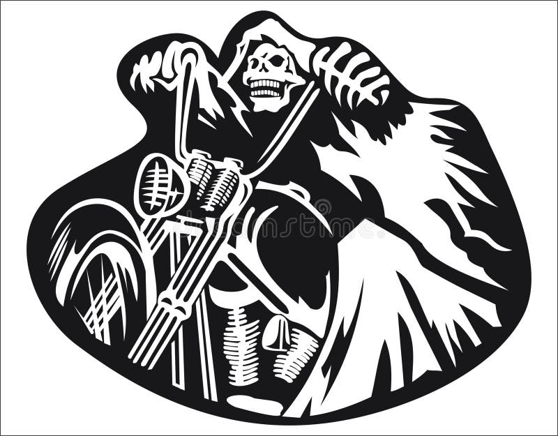 Skeleton Riding Bike Vector Stock Vector Illustration of jpeg