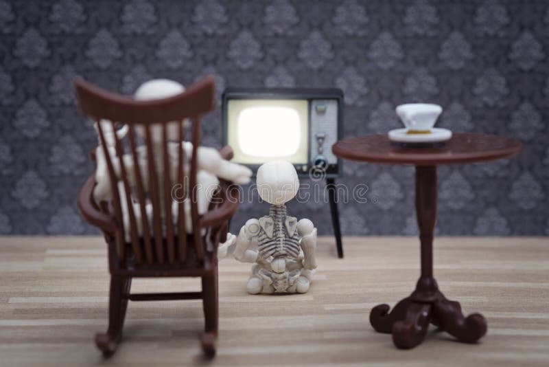 Skeleton Watching Tv Stock Photos Free & RoyaltyFree Stock Photos