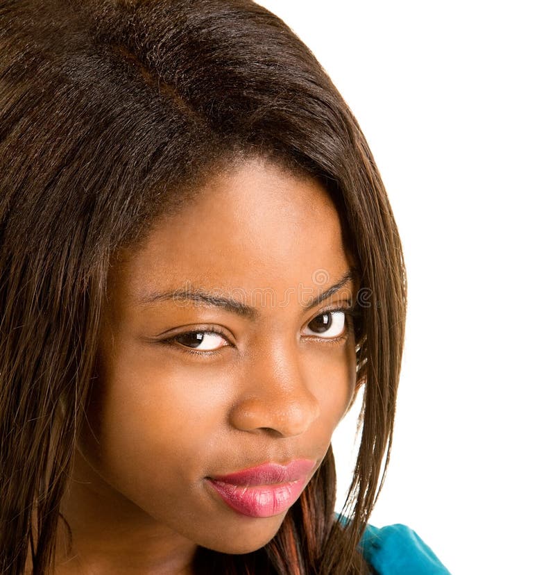 African American Woman has a skeptical attitude. Woman doubtful looking stock images, royalty-free photos and pictures