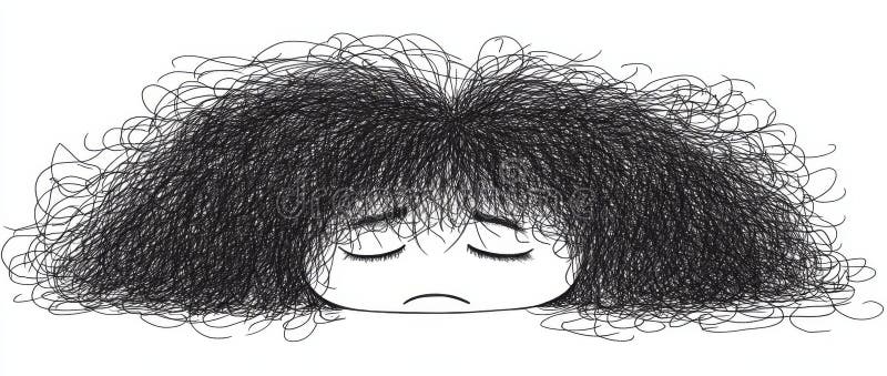 Sketch art minimalista incentrato sulle linee espressive e sulla visualizzazione non filtrata delle emozioni umane. prodotto a base di