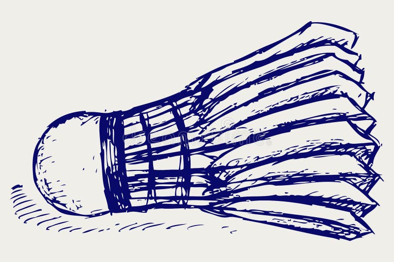 Sketch badminton ball stock vector. Illustration of outline 26513635