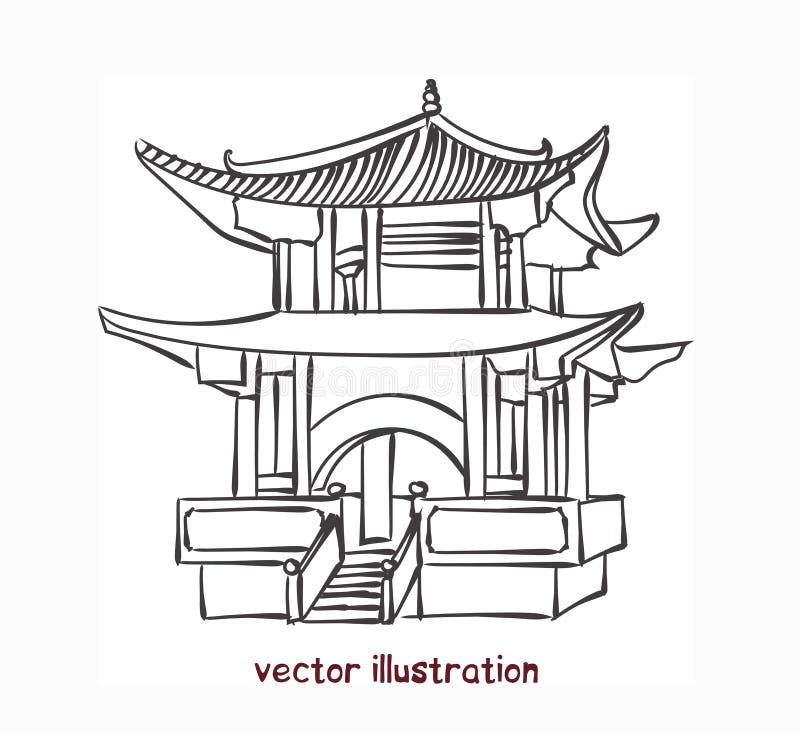 Chinese Mansion Drawing - They can be considered as the equivalent to