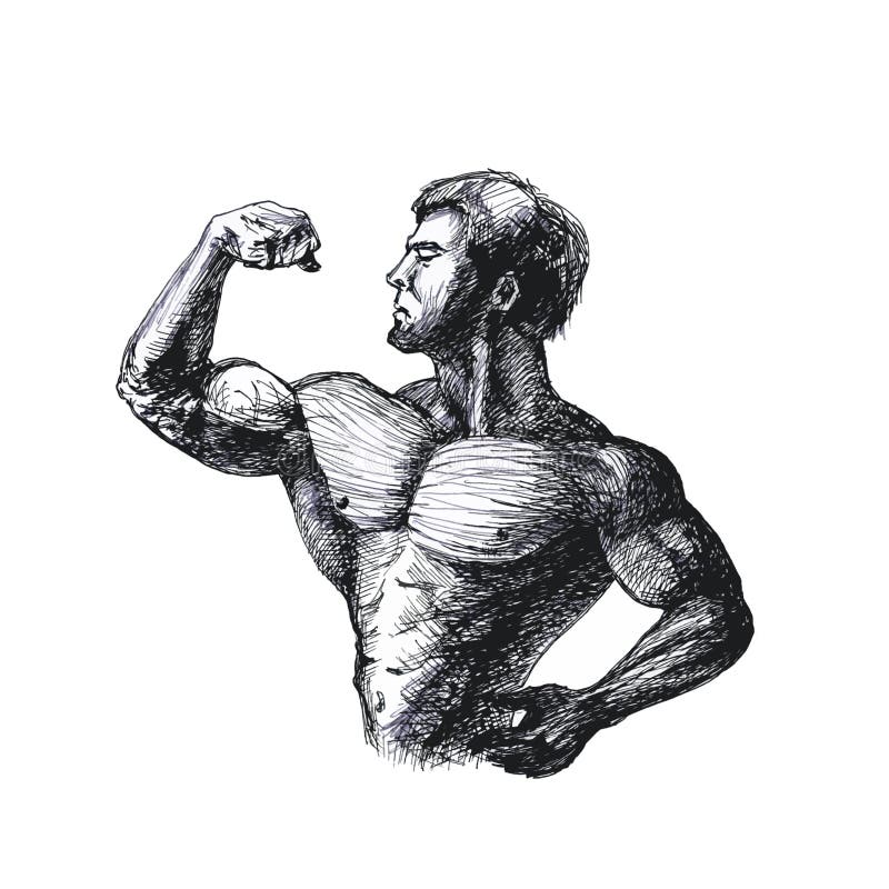 Premium Photo | Bodybuilder performing side chest pose