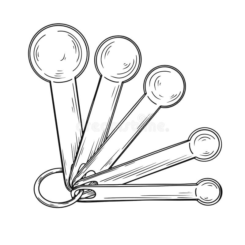 Free Vector  Measuring cups and spoons set for baking and cooking