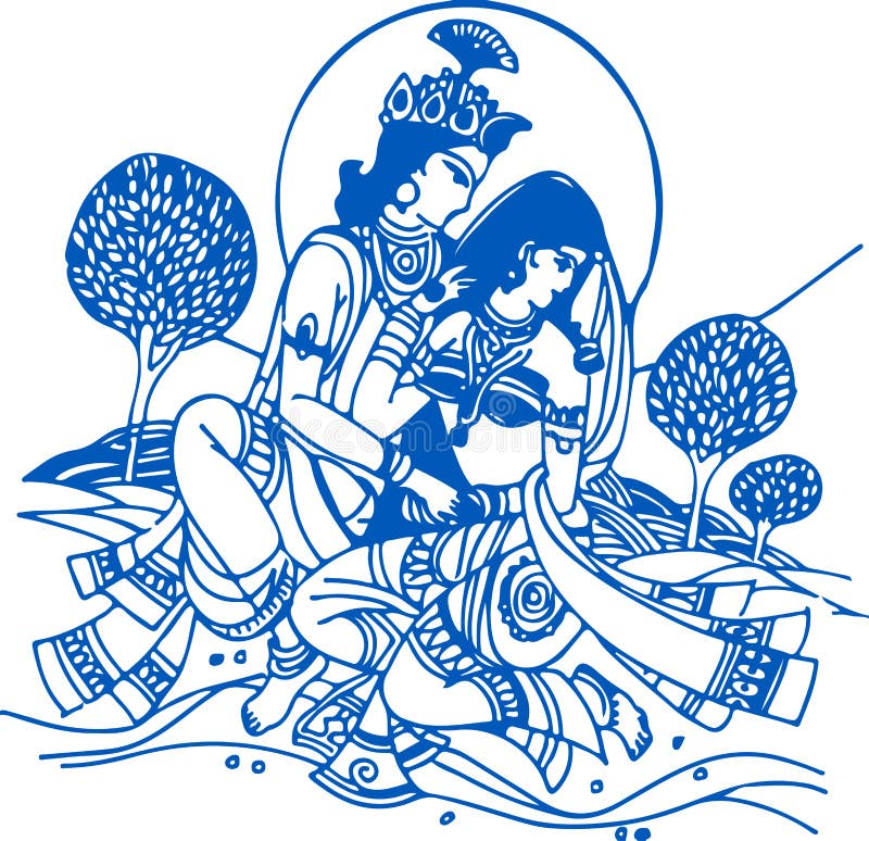 Lord Krishna Drawing Tutorial - How to draw Lord Krishna step by step