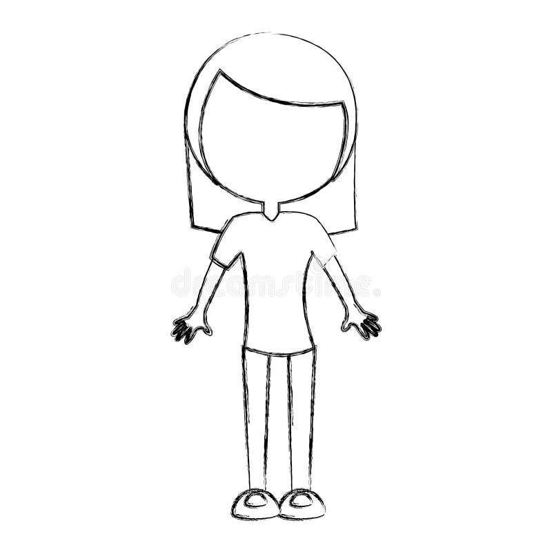 Sketch Draw Women Body Cartoon Stock Vector - Illustration of female, march: 94127270 Sketch Draw Women Body Cartoon Stock Vector - Illustration of female, march: 94127270