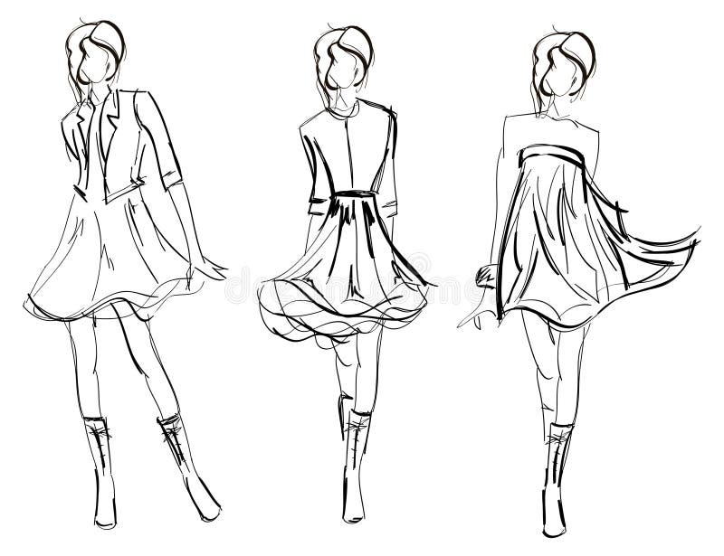 SKETCH. fashion girl.