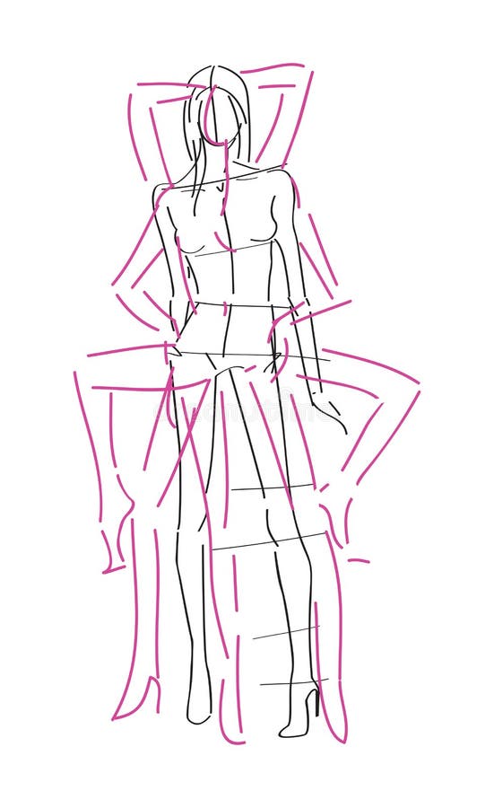 Sketch Fashion Poses Stock Illustrations 718 Sketch Fashion Poses Stock Illustrations Vectors Clipart Dreamstime