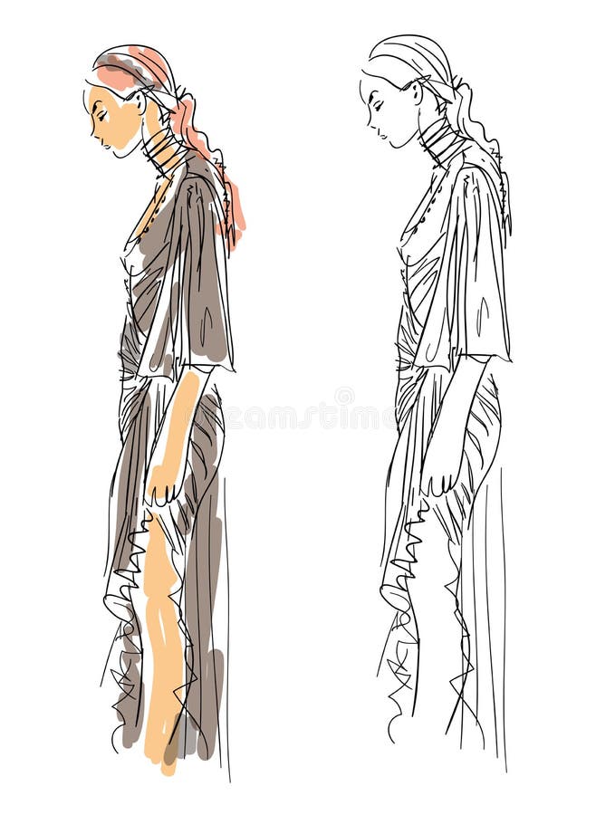 Drawing Fashion Figures—Day 6: How to Draw this Pose — amiko simonetti