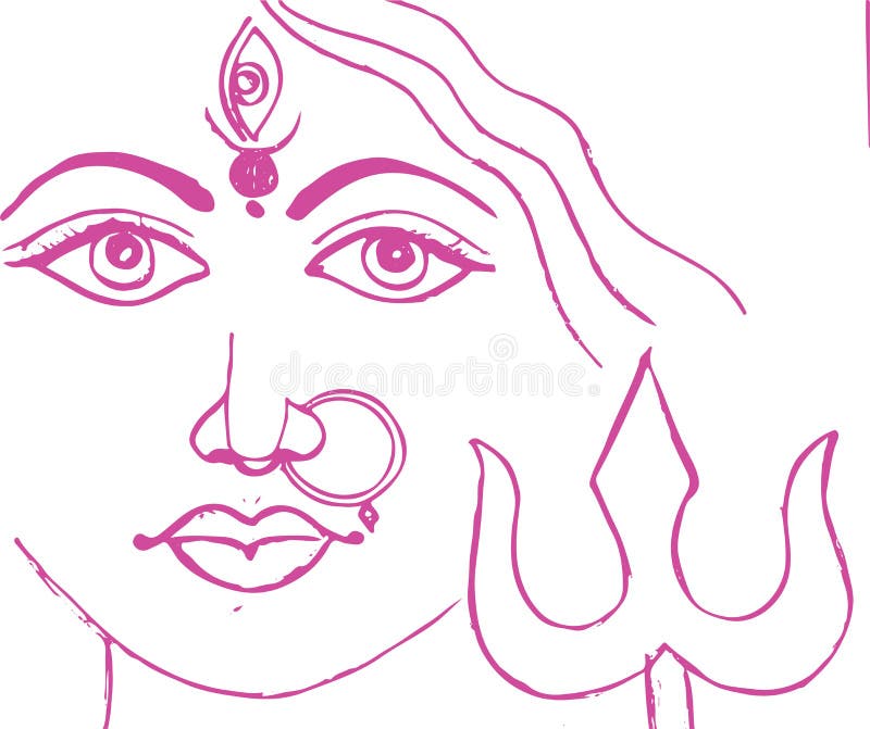 Quick simple and easy drawing of Maa Durga face for beginnersNavratri  special maa durga drawing from durga mata potos size 240 320 kb Watch Video   HiFiMovco