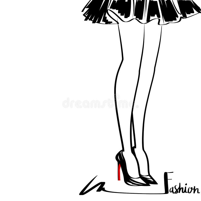 High Heels/lady Boss/girls Night/pre-drawn/outlined/sketched