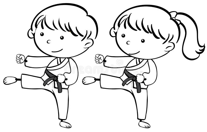 Karate Cartoon Sketch Stock Illustrations – 280 Karate Cartoon Sketch Stock  Illustrations, Vectors & Clipart - Dreamstime