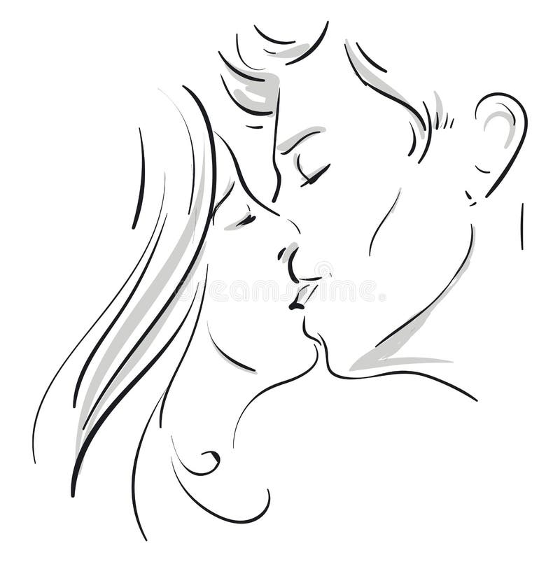 Share more than 162 couple kissing sketch latest