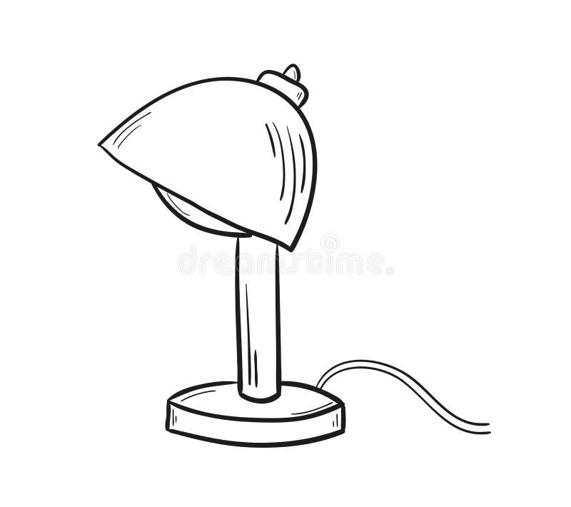 Premium Vector | Detailed retro style table lamp and light bulb sketch  vintage sketch element back to school