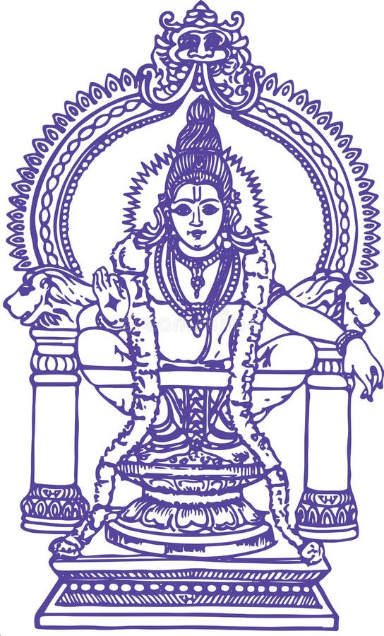 Drawing Sketch Lord Hanuman Outline Editable Illustration Strength Powerful  God Stock Vector by ©manjunaths88@gmail.com 480807758