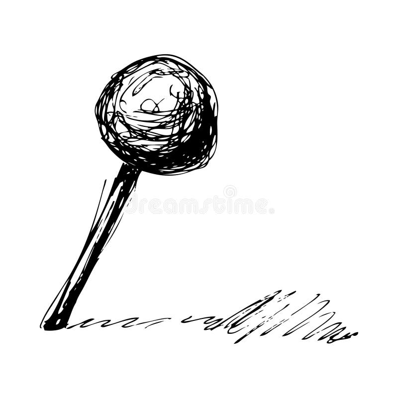 Sketch of a map pin