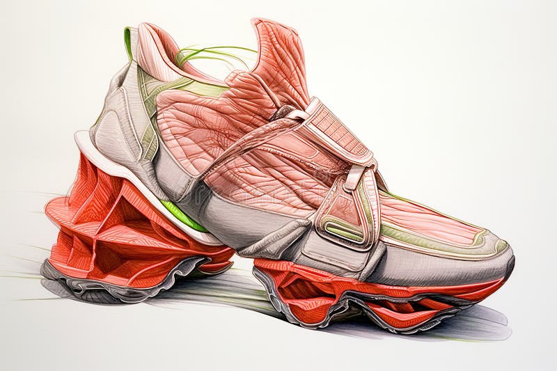 Futuristic sneakers on Craiyon