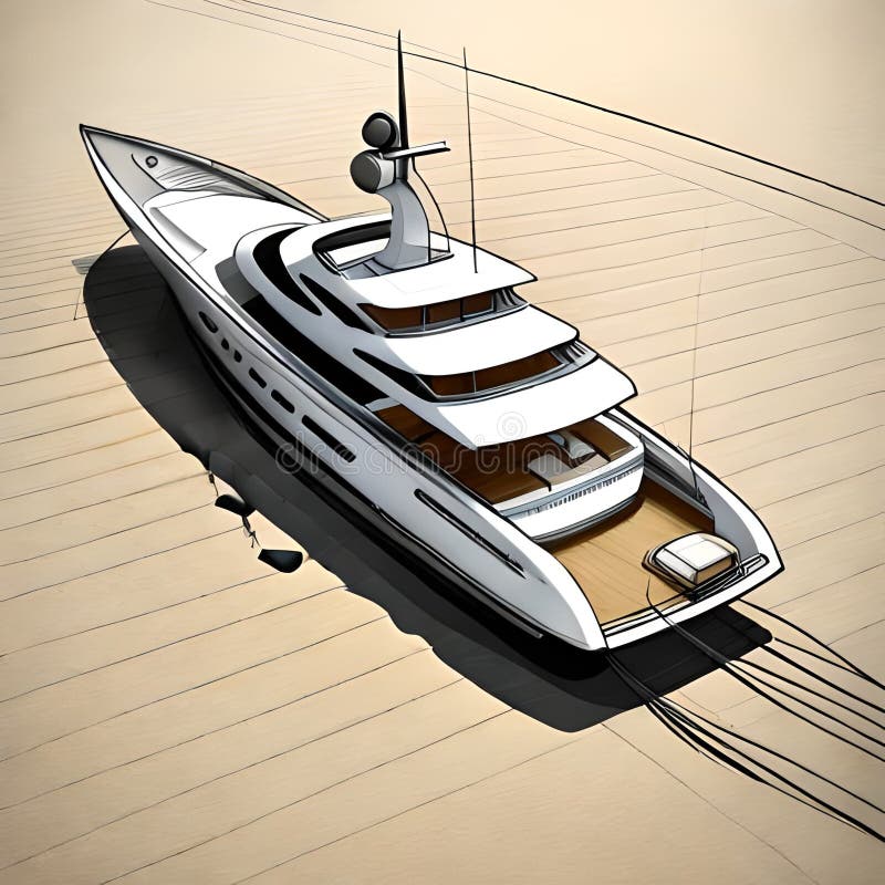 yacht design sketch