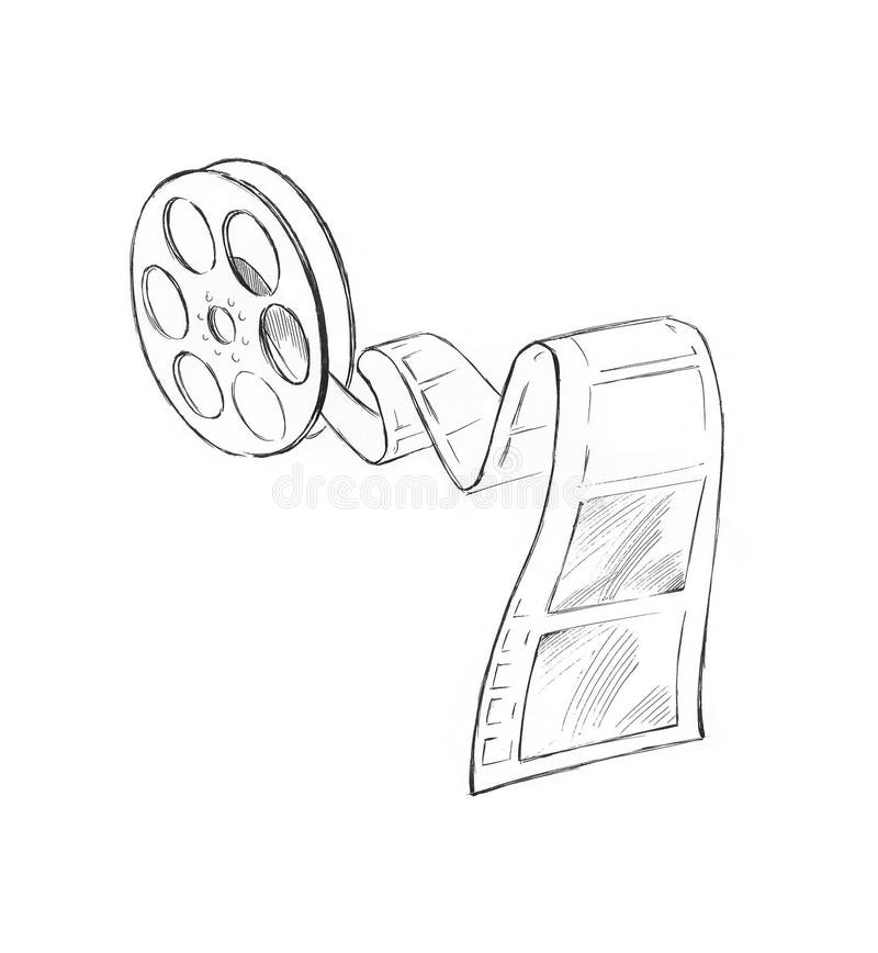 Sketch of movie strip