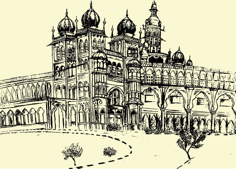 Liquid Ink | Mysore palace, Mughal art paintings, India architecture