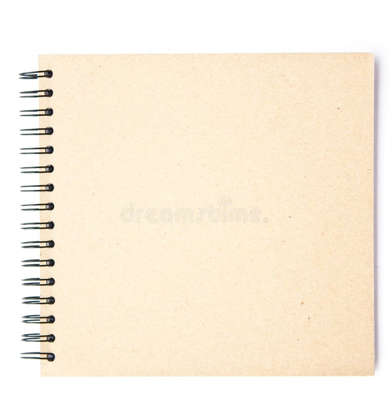 A brown sketch book or notebook. A brown sketch book or notebook