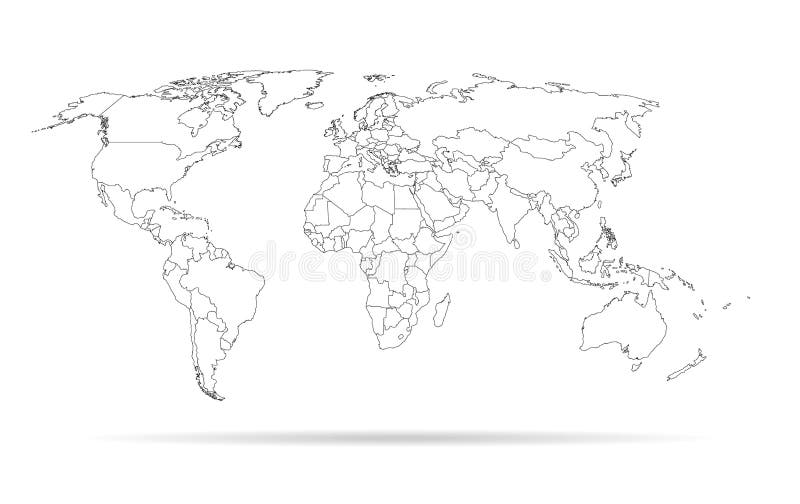 Sketch Outline World Map Stock Vector Illustration Of Europe Sketch Outline World Map Stock Vector Illustration Of Europe
