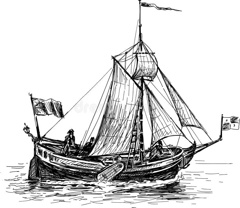 dessin bateau laser sketch of the sailing boat stock vector illustration of dessin bateau laser sketch of the sailing boat stock vector illustration of