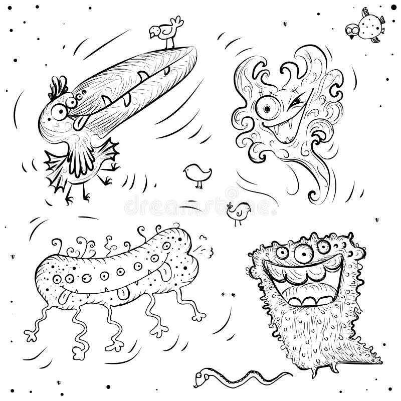 doodle monster sketch doodle monster sketch