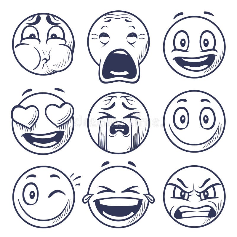 laughing face cartoon drawing  Clip Art Library