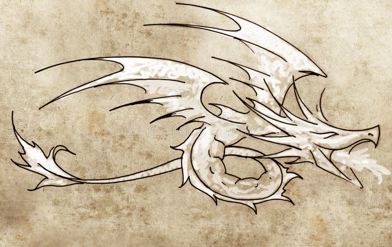 Shadow Dragon Sketch — Weasyl