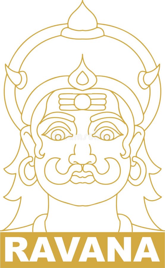 Sketch Ravana Face Vector & Photo (Free Trial) | Bigstock