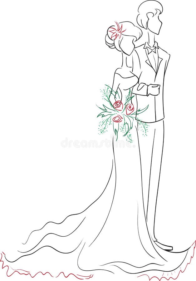 Wedding Couple Sketch Stock Illustrations – 11,876 Wedding Couple Sketch  Stock Illustrations, Vectors & Clipart - Dreamstime