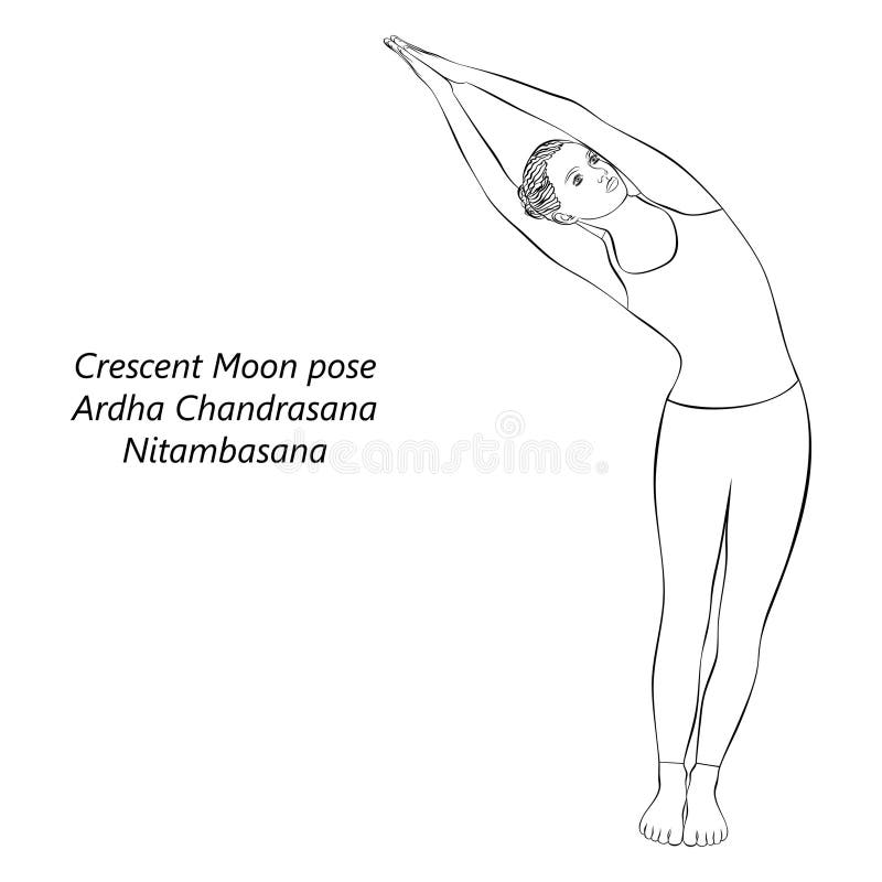 Premium Photo | Crescent moon pose variation or anjaneyasana yoga with  ukrainian woman making it indoors