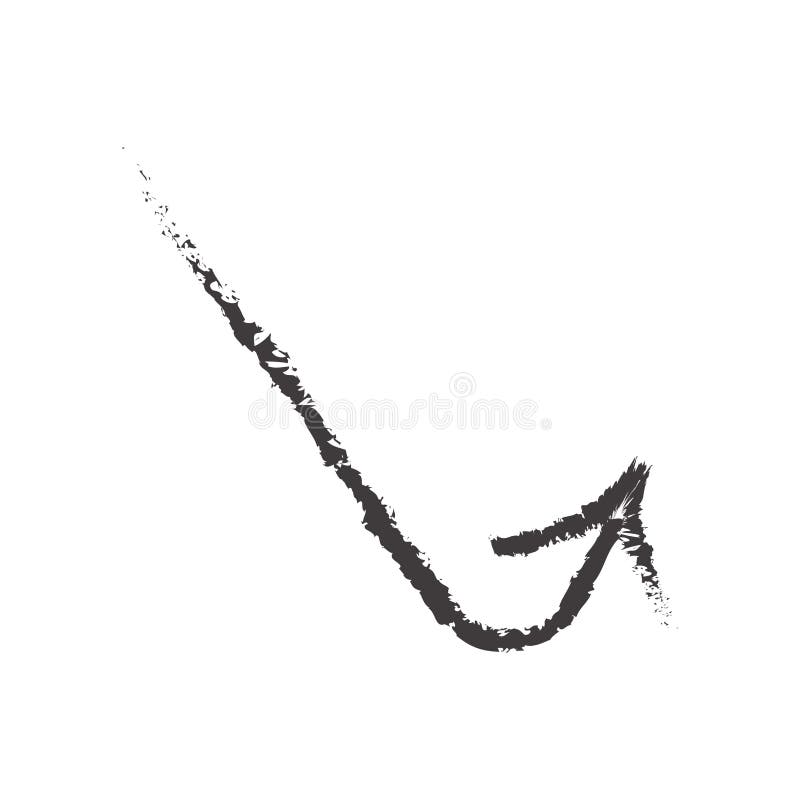 Sketched arrow icon vector sign and symbol isolated on white background, Sketched arrow logo concept vector illustration Sketched arrow icon vector sign and symbol isolated on white background, Sketched arrow logo concept vector illustration